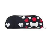 HJLUUFT Trousse de rangement semi-circulaire Happy Valentine's Day2 - Trousse élégante et légère pour le bureau, la vie et les voyages
