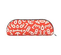 HJLUUFT Trousse de rangement semi-circulaire Numbers Arts - Trousse élégante et légère pour le bureau, la vie et les voyages
