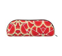 HJLUUFT Trousse de rangement semi-circulaire pour tranche de pastèque - Trousse élégante et légère pour le bureau, la vie et les voyages