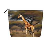 HJLUUFT Trousse de toilette grande capacité - Motif girafe africaine - Motif arbre majestueux - Noir - Taille unique, Noir , Taille unique