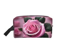 HJLUUFT Trousse de toilette rose et rose pour homme et femme, trousse de toilette de voyage pour adultes, porte et chambre, blanc, One Size