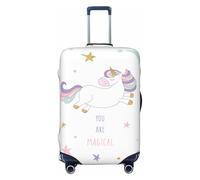 HJLUUFT You are Magical Print Housse de protection pour valise de voyage lavable anti-rayures, Noir , M