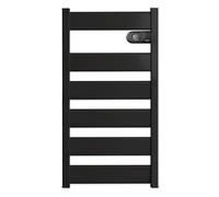HJM LYSA 750 Sèche-serviettes électrique en céramique 750 W Basse consommation Programmable Fonction Turbo Anthracite