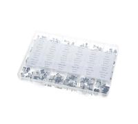 HJNAOKGWHQ 1uF 1000uF 6.3V-50V 400PCS 24Value SMD Aluminum Electrolytic Capacitors Assortment Kit Box diy