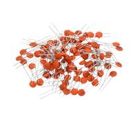 HJNAOKGWHQ 2.2nf 50V Ceramic Disc Capacitor, 100 Pcs Ceramic Chip Capacitor Assortment Kit for Power Circuits Industrial Equipment,Brown Red diy