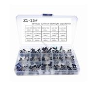 HJNAOKGWHQ 200pcs/lot Radial capacitors Set 15Values 10V 16V 25V 50V 0.1uF-220uF Electrolytic Capacitor Assortment Kit 0.22uf 2.2uf 100uf diy