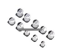 HJNAOKGWHQ 400pcs SMD Aluminum Electrolytic Capacitor Assortment Kit 24Values 1UF-1000UF 6.3V-50V Capacitance Sample Set with Box Capacitance Meters diy