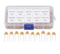 HJNAOKGWHQ Monolithic Ceramic Capacitor Assortment Kit 300PCS 10PF to 100NF High Reliability Stable Capacitance for DIY Electronics Projects Computers Telephones SPC Switches diy