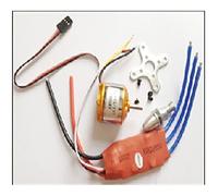 hJNGdU A2212 1000KV 2200 Moteur sans balais avec ESC SimonK 30 A et paire d'hélices 1045 compatible avec les multicoptères d'avion RC (2200KV SIMONK30A)