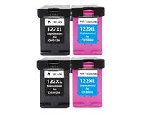 hJNGdU Cartouche à Encre 122xl à Remise Compatible Compatible avec DeskJet 122 1510 2050 1000 1050 1050A 2000 2540 3000 3050 3052A(2BK 2C)