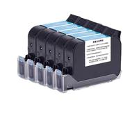 hJNGdU Cartouche à Encre 600dpi Compatible 5PCS Compatible avec 3180K IQ800 JS12 Fast Rapide Solvant à Sec basé sur 12,7 mm Compatible avec l'imprimante à Jet d'encre Portable(5 Blue Ink)