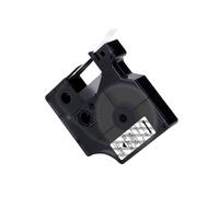 hJNGdU Cartouche de Ruban d'étiquettes 12mm, Noir sur Blanc, 45013 45018, Compatible avec D1 LabelManager 160 280, étiqueteuse COLORPOP(Black on Clear)