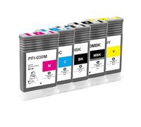 hJNGdU Cartouche d'encre PFI-030 PFI030 PFI 030 avec Pigment Encre 55 ML Compatible avec ImagePrograf TA-20 TA-30 TA 20 30 imprimantes(MBK 1PC)