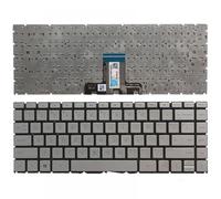 hJNGdU Clavier Universel Compatible avec Ordinateur Portable, Compatible avec H-P X360 14S-DR 14S-FR 14S-FQ TPN-Q221 L18947-161 240 G7 245 G7 246 G7(Silver US NO Backlit)