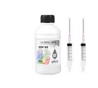 hJNGdU Encre Pigment 250 ML Compatible avec PFI-206 Compatible avec IPF 6400 6450 6400S 6450S 6400SE Imprimer(GY)