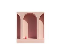 HJOSWVNS Poster Mural Cercle Rose Clair Toile Peinture Chambre Tableaux, Posters et Arts Décoratifs Tableau Peinture Sur Toile Tableau Decoration Murale Chambre Salon Sans Cadre 20x30cm/1 Pcs