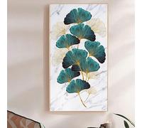 HJOSWVNS Poster Mural Feuille De Ginkgo Marbre Tableau Decoration Murale Tableau Peinture sur Toile Cadre Decoration Murale Affiche Murale Salon Peinture sur Toile Sans Cadre 40x60cm/1 Pcs