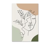 HJOSWVNS Poster Mural Fille Abstraite Verte Toile Peinture Decoration Murale Tableau Decoration Murale Salon Chambre Tableau Peinture Moderne Affiche Murale Impression sur Toile Sans Cadre 40x60cm