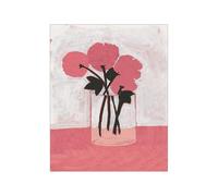 HJOSWVNS Poster Mural Fleur Rose Noir Toile Peinture Chambre Tableaux, Posters et Arts Décoratifs Tableau Peinture Sur Toile Tableau Decoration Murale Chambre Salon Sans Cadre 60x90cm/1 Pcs