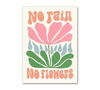 HJOSWVNS Poster Mural Fleurs Roses Orange Toile Peinture Decoration Murale Tableau Decoration Murale Salon Chambre Tableau Peinture Moderne Affiche Murale Impression sur Toile Sans Cadre 40x60cm