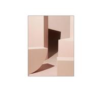 HJOSWVNS Poster Mural Géométrie Rose Clair Toile Peinture Chambre Tableaux, Posters et Arts Décoratifs Tableau Peinture Sur Toile Tableau Decoration Murale Chambre Salon Sans Cadre 50x70cm/1 Pcs