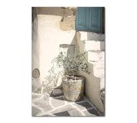HJOSWVNS Poster Mural Imprimé Bleu Beige Toile Peinture Decoration Murale Tableau Decoration Murale Salon Chambre Tableau Peinture Moderne Affiche Murale Impression sur Toile Sans Cadre 50x70cm