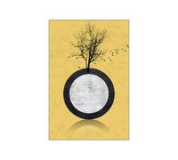 HJOSWVNS Poster Mural Marbre Animal Jaune Toile Peinture Chambre Tableaux, Posters et Arts Décoratifs Tableau Peinture Sur Toile Tableau Decoration Murale Chambre Salon Sans Cadre 30x40cm/1 Pcs