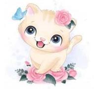 HJOSWVNS Poster Mural Papillons De Poudre De Chat Tableau Decoration Murale Tableau Peinture sur Toile Cadre Decoration Murale Affiche Murale Salon Peinture sur Toile Sans Cadre 30x40cm/1 Pcs