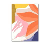 HJOSWVNS Poster Mural Poudre Jaune Orange Toile Peinture Decoration Murale Tableau Decoration Murale Salon Chambre Tableau Peinture Moderne Affiche Murale Impression sur Toile Sans Cadre 30x40cm