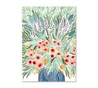 HJOSWVNS Poster Mural Rouge Lavande Vert Toile Peinture Decoration Murale Tableau Decoration Murale Salon Chambre Tableau Peinture Moderne Affiche Murale Impression sur Toile Sans Cadre 50x70cm