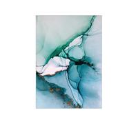 HJOSWVNS Poster Mural Vert Marron Bleu Toile Peinture Chambre Tableaux, Posters et Arts Décoratifs Tableau Peinture Sur Toile Tableau Decoration Murale Chambre Salon Sans Cadre 20x30cm/1 Pcs