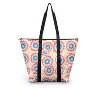 HJOSWVNS Sac Fourre Tout Beige Jaune Citron Sac de Plage Polyester Tote Bag Homme Lavable Sacs à Main Femme Réutilisable Tot Bag Durable Cabas Pliable Totebag 38x56cm/1 Pcs