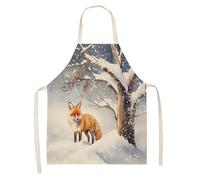 HJOSWVNS Tabliers de chef pour enfants en coton et chanvre - Tablier de chef respirant pour enfants - Tablier confortable pour homme - Tablier résistant à l'usure pour l'école secondaire, Animal