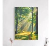 HJOSWVNS Toile Peinture Jaune Vert Affiche Decoration Murale Tableau Decoration Murale Salon Poster Mural Sans Cadre Tableaux, Posters Et Arts Décoratifs Tableau Peinture Chambre Moderne 30x40/1 Pcs