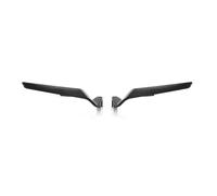 HJPILISS Rétroviseur de moto compatible avec BMW S1000R 2021-2023, Rétroviseur latéral réglable à aile fixe, Spoiler fonctionnel, Aluminium, Noir