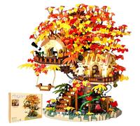 HJPLPXH Lot de 2 725 blocs de construction pour cabane de bonsaï en fleurs de cerisier - Cadeau pour adultes et enfants