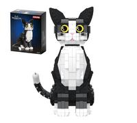 HJPLPXH Tuxedo Cat Lot de 801 mini blocs de construction pour chat