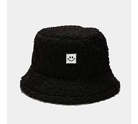 HJTCZHUANYONG Automne et Hiver Chapeau Homme Femme Teddy Peluche Smiley Face Bob Chapeau Japonais Style Art Rétro Chaud Hiver