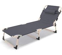 HJtRTDF chaises Longues de Jardin, Chaise Pliante de Camping légère, avec Dossier réglable, for la Plage, Le et Jardin, se Plie for Un Rangement Facile