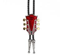 HJtRTDF Collier de style western, Cravate bola en cuir tendance, style décontracté, bijou fantaisie(Red)