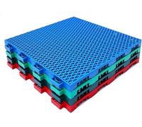 HJtRTDF Dalles de Sol, 12 Pouces, Drainage Rapide, résistant au Froid et aux Hautes températures Facile à Nettoyer, 10 pièces(Blue)