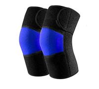 HJtRTDF genouillère pour Hommes， Genouillères Auto-chauffantes, for la Course à Pied, l'arthrite et Le soulagement des douleurs articulaires(Blue)