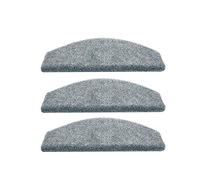 HJtRTDF marches d'escalier, Lot de 3 Tapis Protection antidérapants Gris Doux for marchepieds, repositionnables sans Laisser Traces(100 * 24 * 3cm)