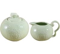 HJtRTDF Service à café - Vert - Pot à lait(Grün,Milk Jug and Sugar Bowl)