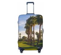 HJTRW Housse de protection élastique et lavable pour parcours de golf Palm Tree - Housse de protection tendance et extensible - Résistante à la poussière - Convient aux bagages de 45,7 à 81,3 cm, Noir
