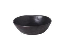 HJUGHPN Assiettes en céramique - Assiettes ménagères - Bol à riz et nouilles - Assiette en porcelaine grise - Assiette à salade - Assiette à sushi (bol noir de 21,6 cm)