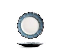 HJUGHPN Assiettes plates en porcelaine, assiette à steak, assiette à dîner domestique, assiette simple en céramique (petite)