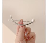 HJUGHPN Boîte à déjeuner creuse mignonne grenouille épingle à cheveux imitation perle latérale accessoires cheveux barrette pour femme (Blanc K)
