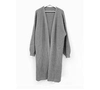 HJUGHPN Cardigan décontracté en tricot long pour femme - Pull ample - Couleur unie - Pull surdimensionné