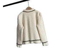 HJUGHPN Cardigan épais pour femme - Grande taille - Blanc